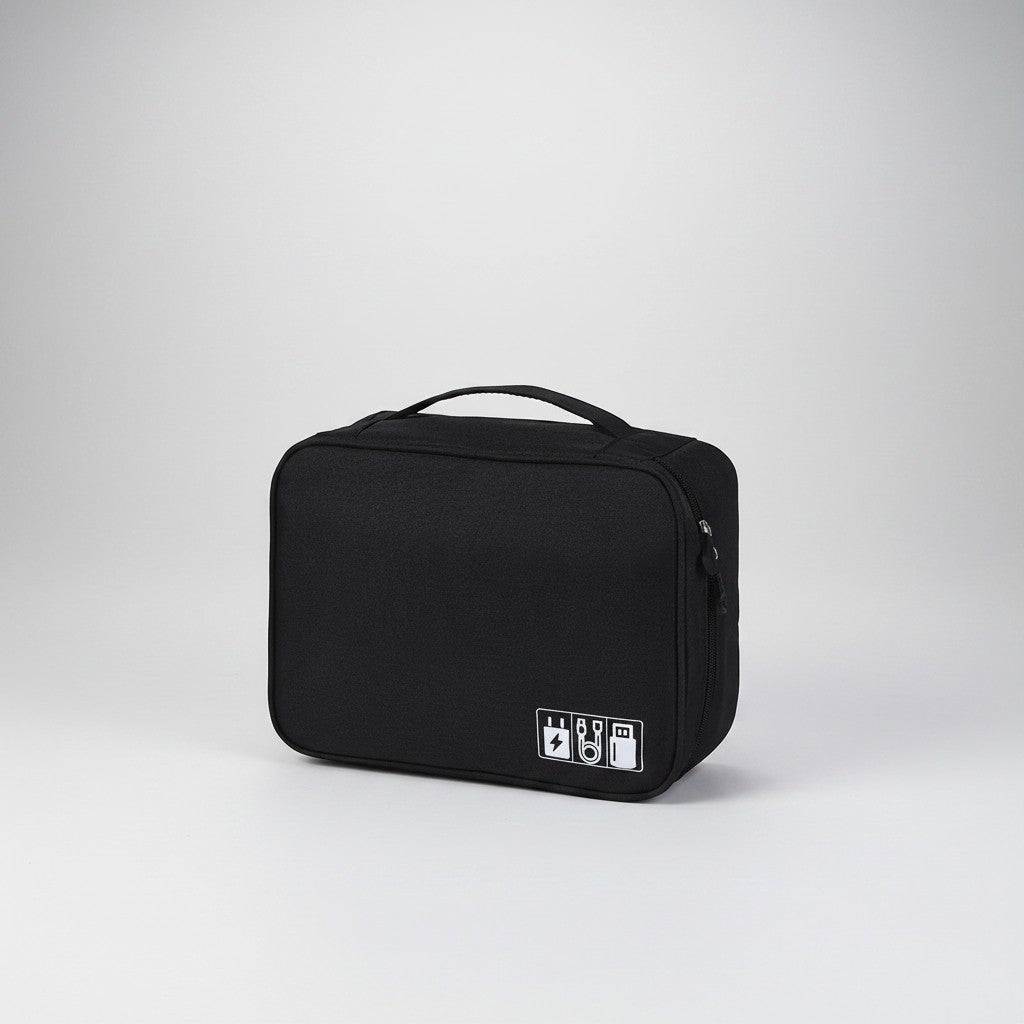 CordNest Travel Tech Organiser packed for travel in a suitcase