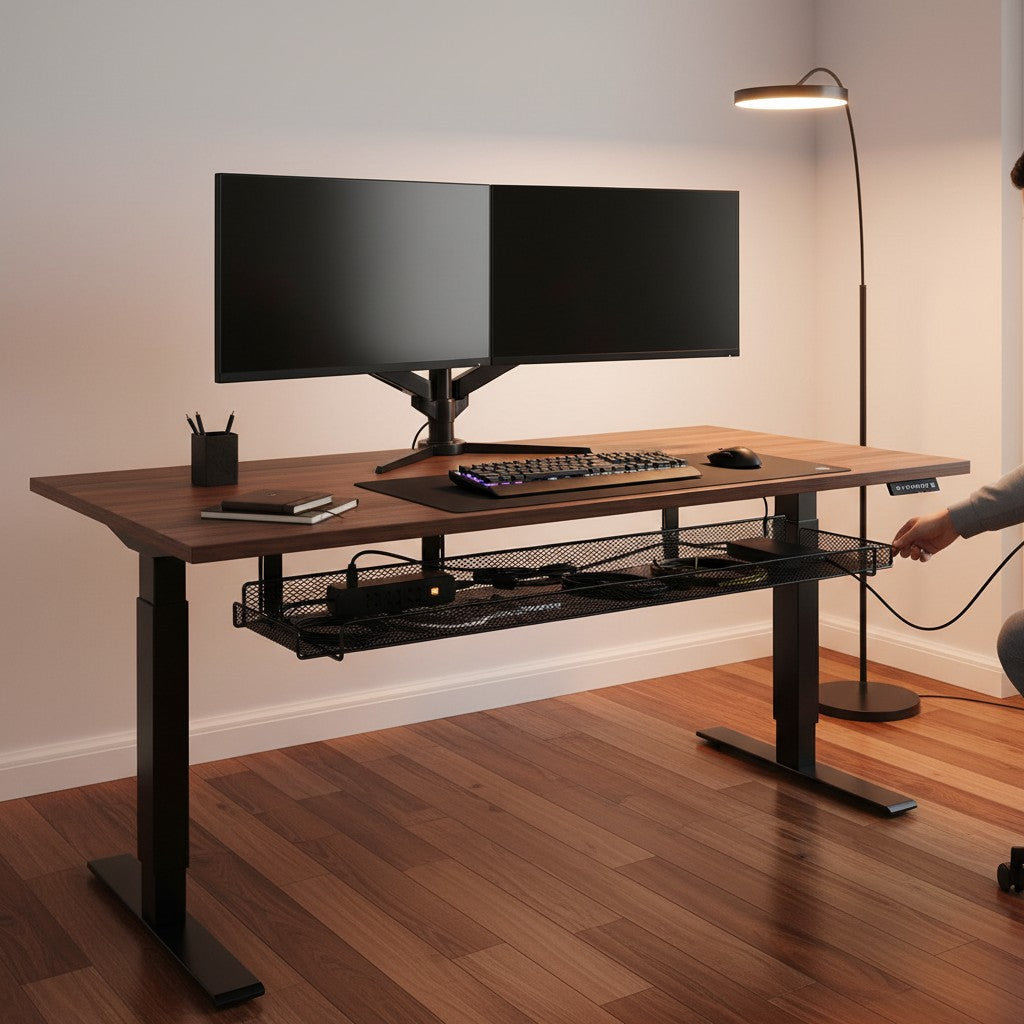 CordNest Under-Desk Cable Management Tray