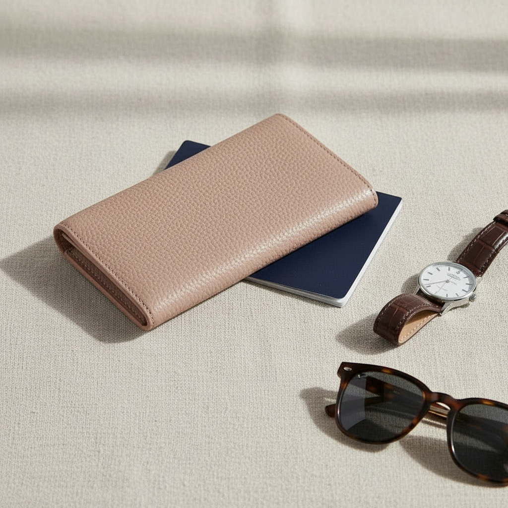 Blush travel tech wallet