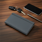 Grey Blue travel tech wallet