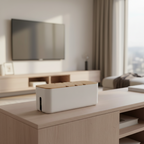 CordNest Bamboo Cable Management Box
