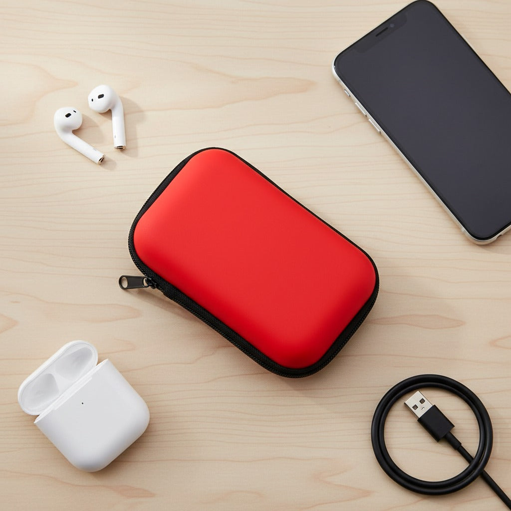 CordNest mini travel pouch for cords and small accessories