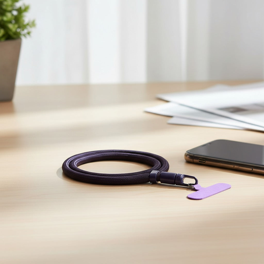 CordNest phone wrist strap for hands-free phone carrying